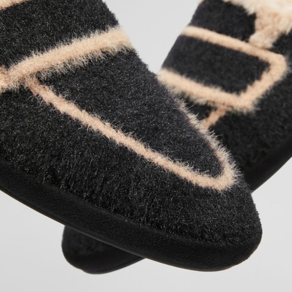 VIVAIA‎ Round-Toe Fluffy Mules (Renee) black size EU/41 US/9.5 - Picture 7 of 10